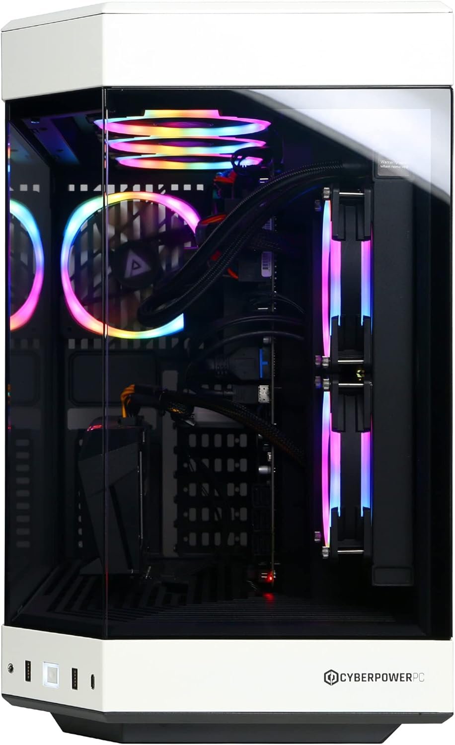 CyberPowerPC Gamer Xtreme VR PC de jeu, Intel Core i9-13900KF 3,0 GHz, GeForce RTX 4070 12 Go, 16 Go DDR5, SSD NVMe 1 To, Wi-Fi prêt et Windows 11 Famille (GXiVR8080A36) – Image 6