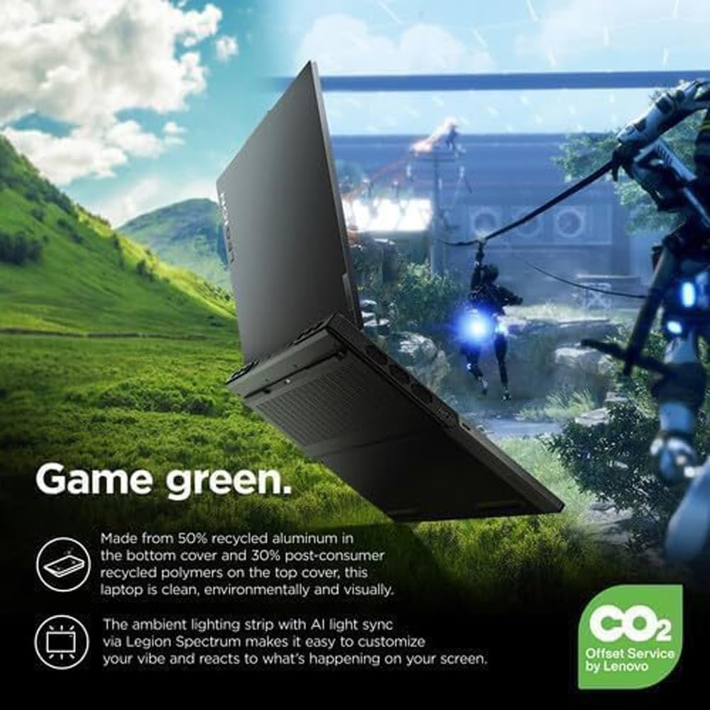 Ordinateur portable de jeu Lenovo 2024 Legion Pro 7, écran 16" QHD+ 240 Hz, Core i9-13900HX de 13e génération (24 cœurs), NVIDIA GeForce RTX 4080, 32 Go de RAM, SSD 1 To, Wi-Fi 6, clavier rétroéclairé, Windows 11 Pro – Image 3