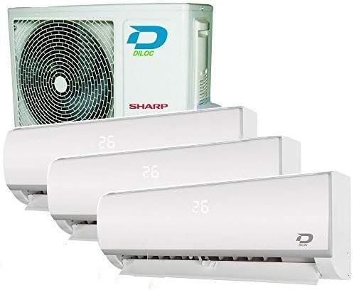 Climatiseur Wifi 3 Multi Split Diloc 3,2+3,2+3,2Kw compresseur Sharp Inverter – Image 5