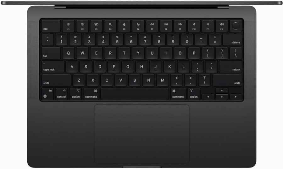 Puce M3 Pro pour ordinateur portable Apple MacBook Pro 2023 avec processeur 11 cœurs, GPU 14 cœurs : écran Liquid Retina XDR de 14,2 pouces, mémoire unifiée de 18 Go, stockage SSD de 512 Go. Fonctionne avec iPhone/iPad ; Espace noir